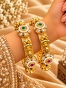 Pearl Halo Temple Kada (Pair)