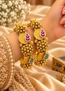 Golden Paisley Heritage Kada (Pair)