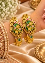 Forest Green Meenakari Kada (Pair)