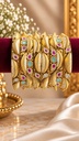 Opal Leaf Turquoise Bangle Set (6 Pcs)