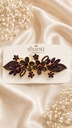 Purple Crystal Floral Bakkal Clip