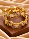 Ivory Bloom Kundan Kada (Pair)