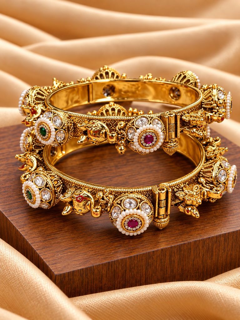 Pearl Halo Temple Kada (Pair) (2.2)