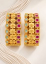 Ruby Garden Square Kada (Pair)