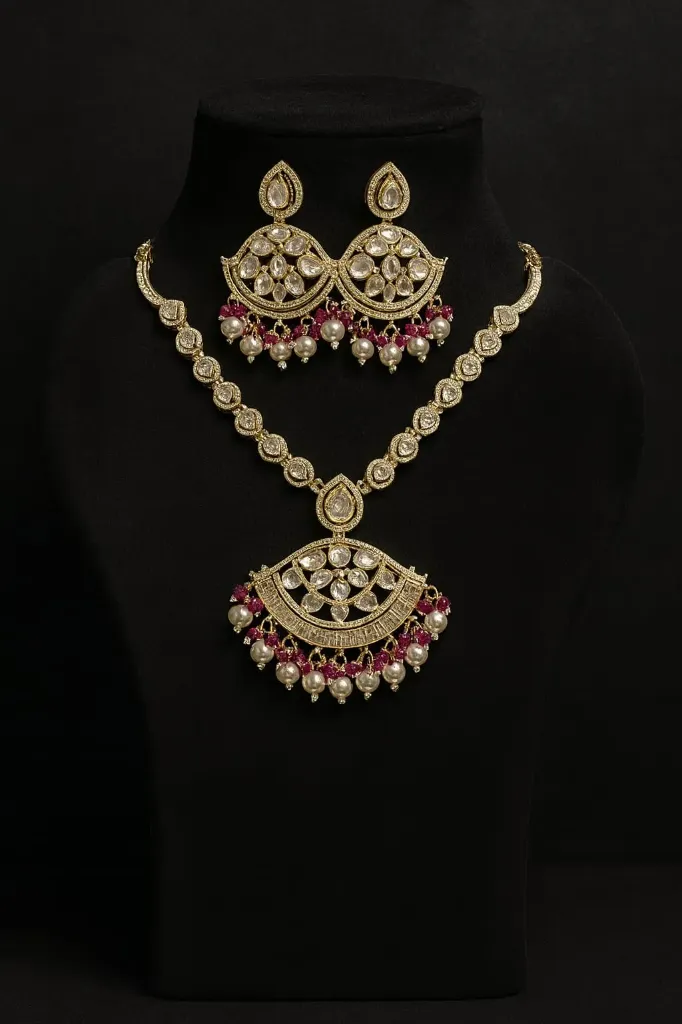 Premium Kundan Hasli Necklace