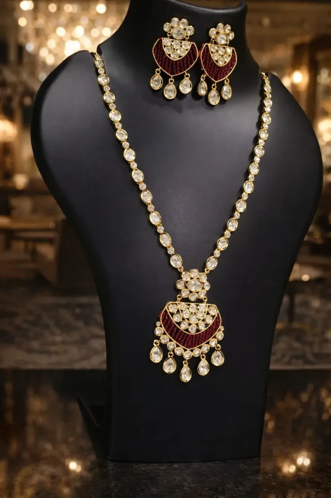 Premium Kundan Polki Necklace