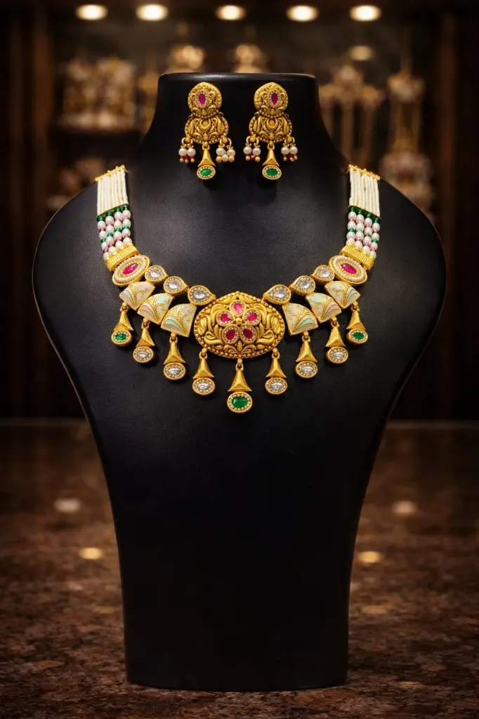 Heritage Meenakari Necklace Set