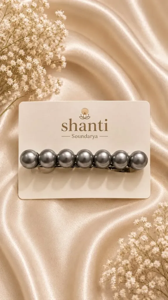 Grey Pearl Bar Bakkal Clip