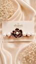Rosegold Flower Pearl Bakkal Clip